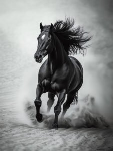 Shadow of the Gallop - 13cm×18cm