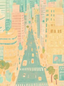 This Street Is Just Waking Up - 13cm×18cm