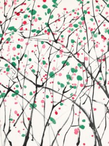 ‌Picture of Color - spotted Graceful Branches - 13cm×18cm