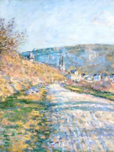 Claude Monet-The Road to Vétheuil - 13cm×18cm