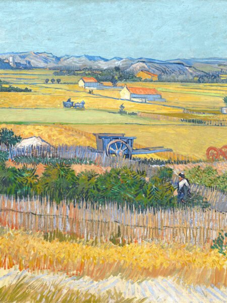 Van Gogh-Harvest Landscape with Blue Cart - 50cm×70cm
