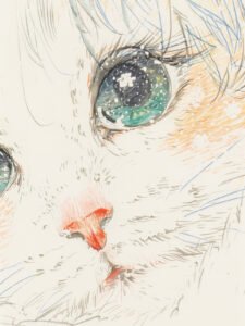 ‌Star - eyed Adorable Cat - 13cm×18cm
