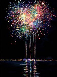 Glorious Fireworks Night - 13cm×18cm