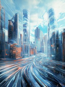 ‌Cyber Future Urban Rhythm - 13cm×18cm