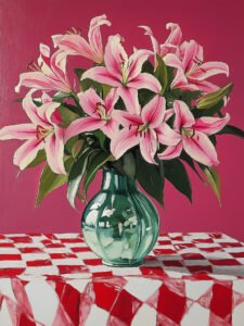 ‌The Gorgeous Bloom of Pink Lilies - 13cm×18cm
