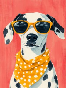 ‌Cool Dalmatian's Summer Party - 13cm×18cm