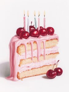 ‌Sweet Birthday Cake - 13cm×18cm