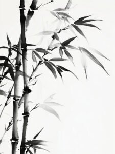 ‌Bamboo in Ink - Wash - 13cm×18cm