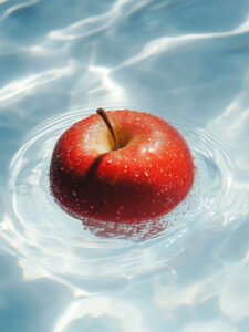 ‌Red Apple in Water - 13cm×18cm