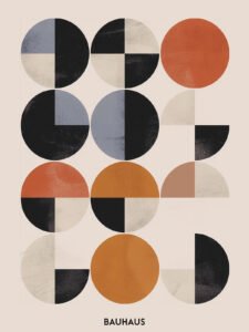 Bauhaus Geometric Rhythm - 13cm×18cm