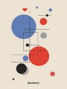 Bauhaus Geometric Concerto - 13cm×18cm