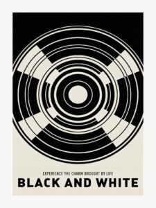 Black & White Geometry - 13cm×18cm