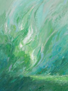 Breeze Over the Green Field - 13cm×18cm
