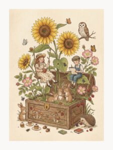 Spring Fairy Tale in the Treasure Chest - 13cm×18cm
