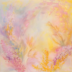 Whimsical Blooms - 50cm×50cm