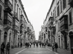 Main Street of the Old Town - 13cm×18cm