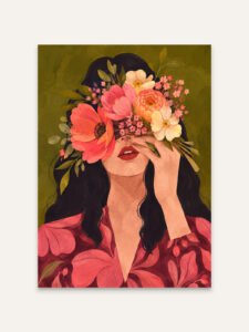 Veiled in Bloom - 13cm×18cm