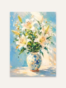 Lilies in Sunlight - 13cm×18cm