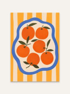 Sunny Plate of Oranges - 13cm×18cm