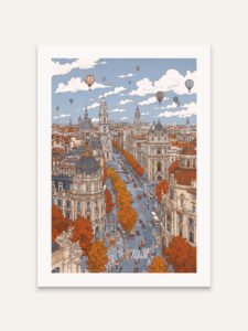 Old Town Air Balloons - 13cm×18cm