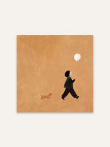 Walking with Balloon - 50cm×50cm