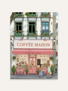 The Corner Café beneath the Snowy Mountain - 13cm×18cm