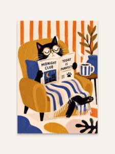 Midnight Reading Club - 50cm×50cm