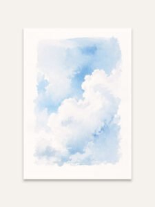 Sky in Watercolor - 50cm×50cm