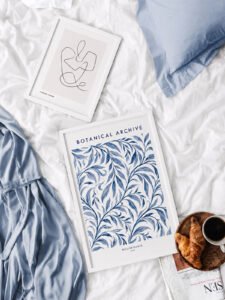 Blue Botanical Pair